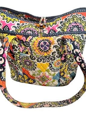 Vera Bradley Quilted Floral Shoulder Bag in Multi-Color